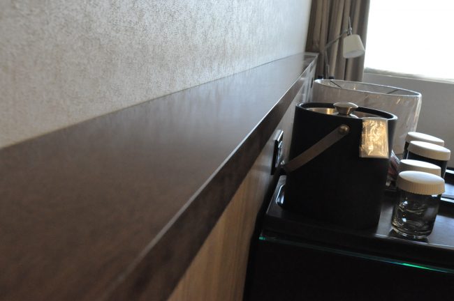 Custom wood ledge
